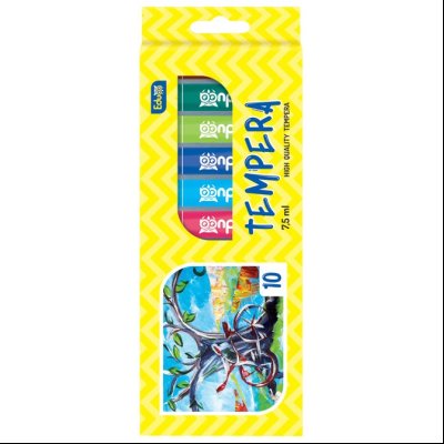 Boja tempera 7,5ml aluminijumska tuba 10boja/karton Educa 3469
