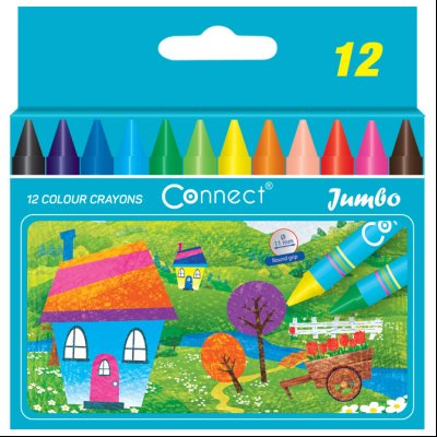 Boje voštane 12boja kartonska kutija Jumbo Connect 3471