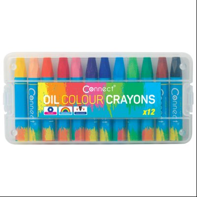 Boje uljane (uljani pastel) 12boja Connect 3472 blister