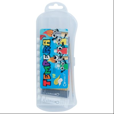 Boja tempera 12ml aluminijumska tuba 10boja/poly Connect 3473 blister