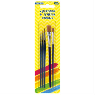 Četkice za vodene boje 2,4,6+tempere 6,10 Educa 3477 blister