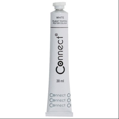 Boja tempera 30ml aluminijumska tuba Connect 3506 bela