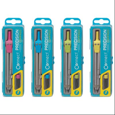 Šestar metalni+mine u pvc kutiji Connect 3750 sortirano blister