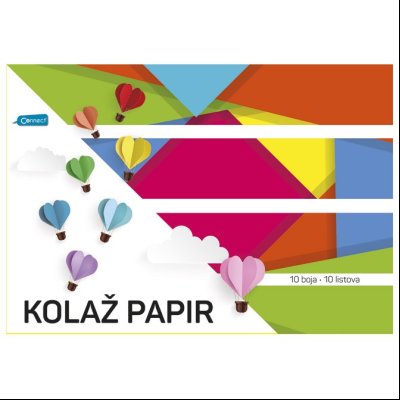 Kolaž papir 10 listova A4 Connect 4012