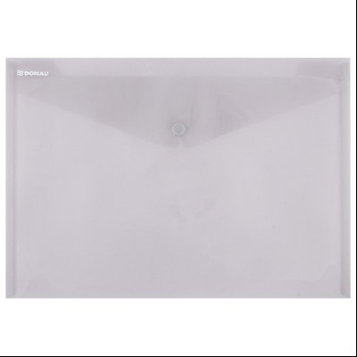 Fascikla koverta s dugmetom A4 pp Donau 8544001PL-02 providna boja dima
