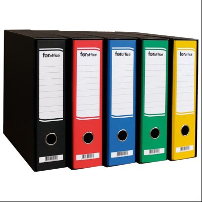Registrator A4 široki u crnoj kutiji FORoffice 16188 crni
