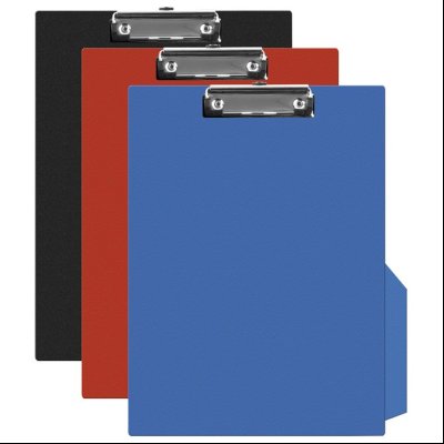 Podloga klip sa štipaljkom A4 kartonska pp Q-Connect Donau KF01298 crvena