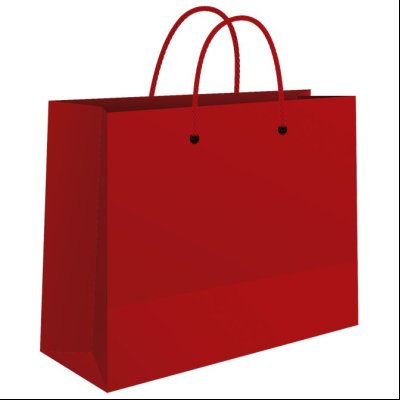 Kese ukrasne-butik male 24x16x7cm sjajne plastificirane Fornax crvene