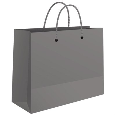 Kese ukrasne-butik male 24x16x7cm sjajne plastificirane Fornax srebrne