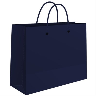 Kese ukrasne-butik jumbo 50x37x12cm sjajne plastificirane Fornax plave