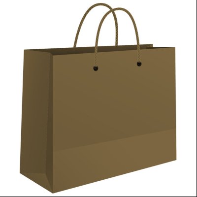 Kese ukrasne-butik jumbo 50x37x12cm sjajne plastificirane Fornax zlatne