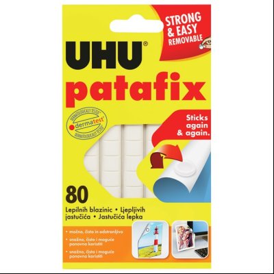 Lepak obostrani-jastuče 65g 80x Patafix Tac UHU UHML04010200001 beli blister
