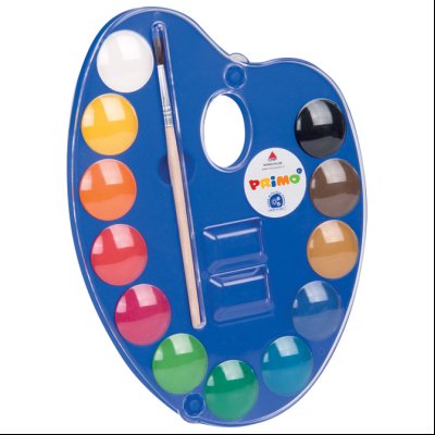 Boja vodena fi 25mm 12boja+četkica (oblik palete) CMP 101A12TO