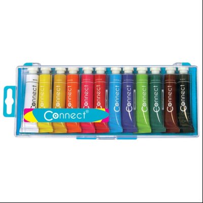 Boja tempera 12ml aluminijumska tuba 12boja/pvc Connect 7848 blister