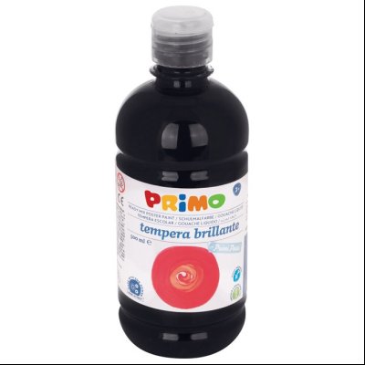 Boja tempera 0,5 litra Primo CMP 202BR500800 crna (black)