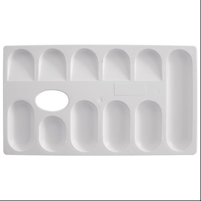 Paleta slikarska pravougaona 13x23cm Educa 8342 bela