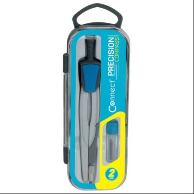 Šestar metalni+mine Connect 8962 roze/plavi blister