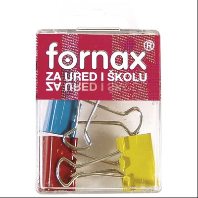 Štipaljke za papir 25mm pk4 Fornax 9796 BC-31