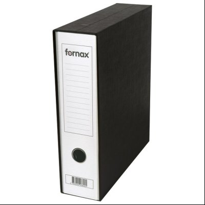 Registrator A4 široki u crnoj kutiji Prestige Fornax 13465 beli