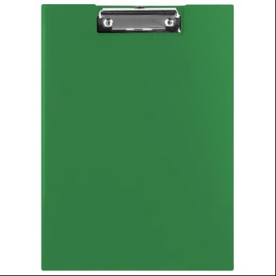 Podloga klip s preklopom i štipaljkom A4 kartonska pp Donau 2705001PL-06 zelena