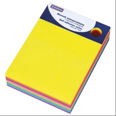 Blok samolepljiv  76x101mm 7x40L Donau 7581001PL-99 neon sortirano