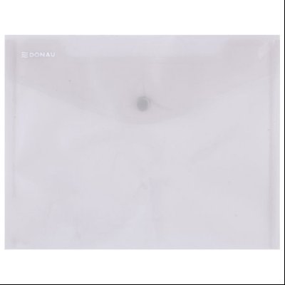 Fascikla koverta s dugmetom C5 pp Donau 8547001PL-02 providna boja dima