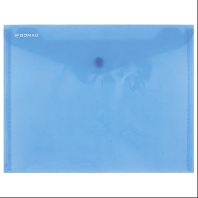 Fascikla koverta s dugmetom C5 pp Donau 8547001PL-10 providno plava