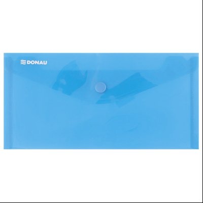 Fascikla koverta s dugmetom DL pp Donau 8548001PL-10 providno plava