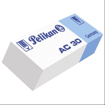 Gumica plastična AC30 Pelikan 606079 belo-plava