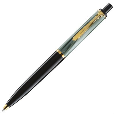 Olovka hemijska Classic K200+poklon kutija G30 Green-Marbled Pelikan 996694 mermerno zelena-crna