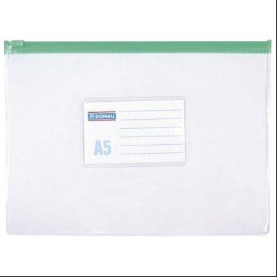 Fascikla zip A5 pvc Donau 1797001PL-00 providna