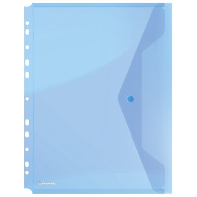 Fascikla koverta s dugmetom A4 pp uložna Donau 8540001PL-10 providno plava
