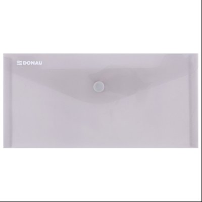 Fascikla koverta s dugmetom DL pp Donau 8548001PL-02 providna boja dima