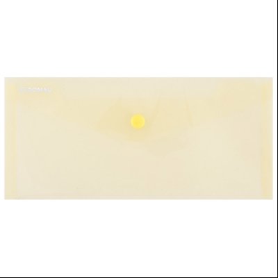 Fascikla koverta s dugmetom DL pp Donau 8548001PL-11 providno žuta