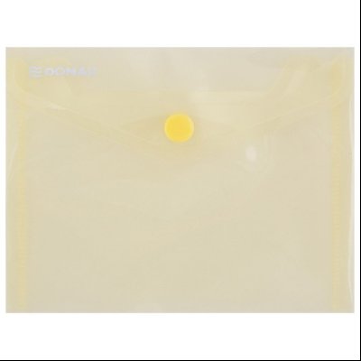 Fascikla koverta s dugmetom A6 pp Donau 8549001PL-11 providno žuta