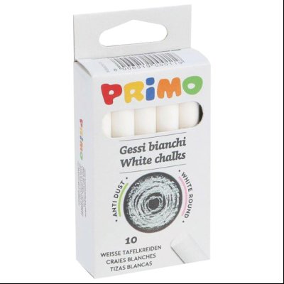 Kreda školska okrugla besprašna pk10 CMP 011GB10R bela blister