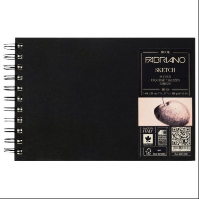 Blok sketch book spirala 21x14,8cm 80L 110g Fabriano 28014660