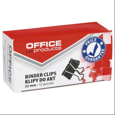 Štipaljke za papir 32mm pk12 Donau 18093219-05 crne