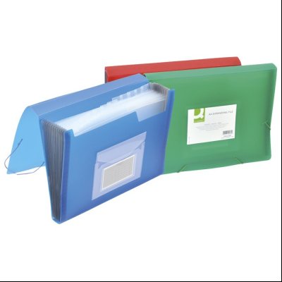 Mapa za kućni budžet 6 pregrada s gumicom A4 pp Q-Connect Donau KF16599 providno zelena