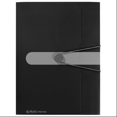 Fascikla klapna s gumicom pp A4 Herlitz 11205986 crna