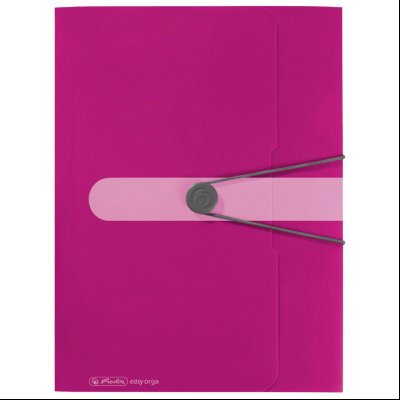 Fascikla klapna s gumicom pp A4 Herlitz 11216538 roze