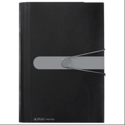 Mapa za kućni budžet 12 pregrada s gumicom A4 pp Herlitz 11208394 crna