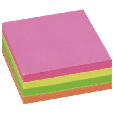 Blok samolepljiv kocka 75x75mm 320L Info Notes 1654-39 neon-4b
