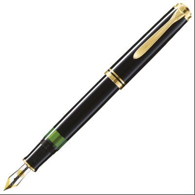 Nalivpero Souveran M600 (M)+kožna bela futrola+poklon kutija G30 Pelikan 980136 crno