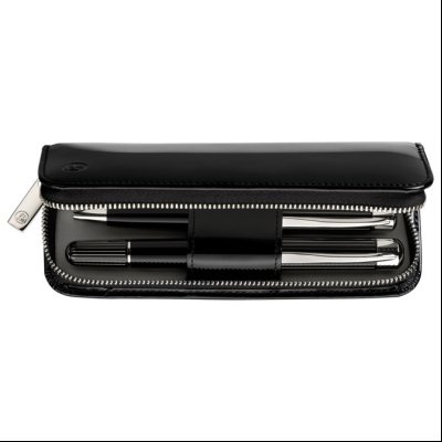 Futrola kožna za 2 olovke sa zipom+poklon kutija G15 TG183 Pelikan 995266 crna
