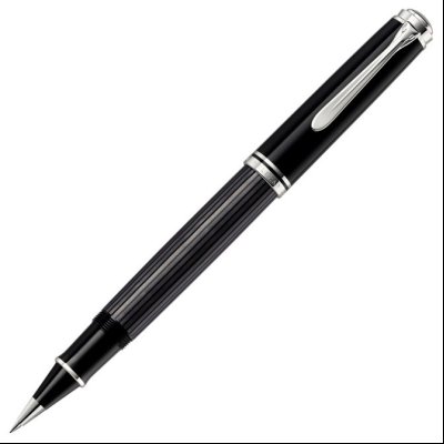 Roler Souveran R805+kožna bela futrola+poklon kutija G30 Stresemann Pelikan 957498 sivo-crni