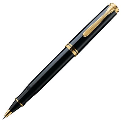 Roler Souveran R400+kožna bela futrola+poklon kutija G30 Pelikan 997486 crni