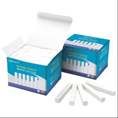 Kreda školska četvtarsta soft pk72 Connect 18537 bela