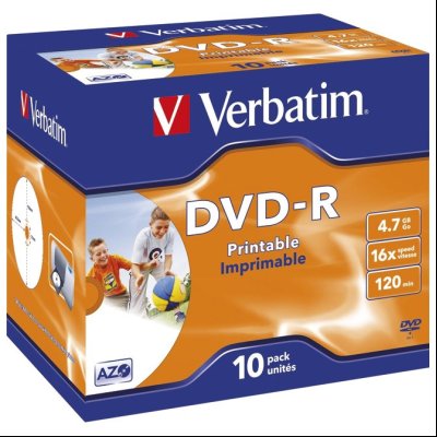DVD-R 4,7/120 16x JC printable Verbatim 43521