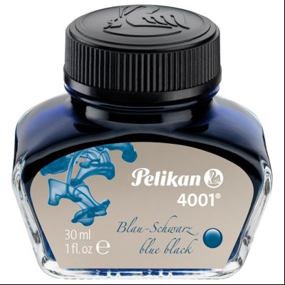 Tinta za nalivpero bočica 30ml 4001 Pelikan 301028 plavo-crna (blue black)